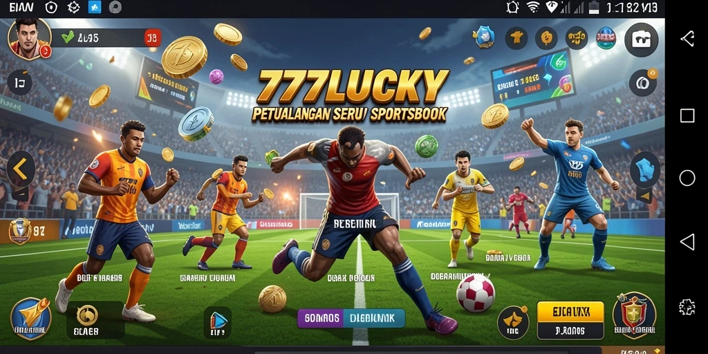 Tampilan menarik dari gameplay Sportsbook dalam 777LUCKY.