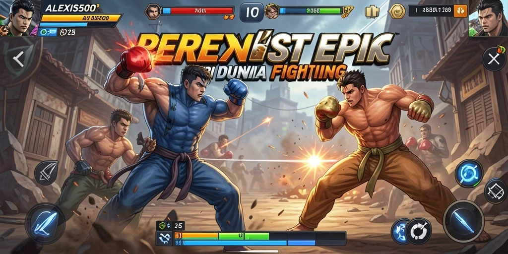 Tampilan luar biasa dari gameplay pertarungan ALEXIS500.