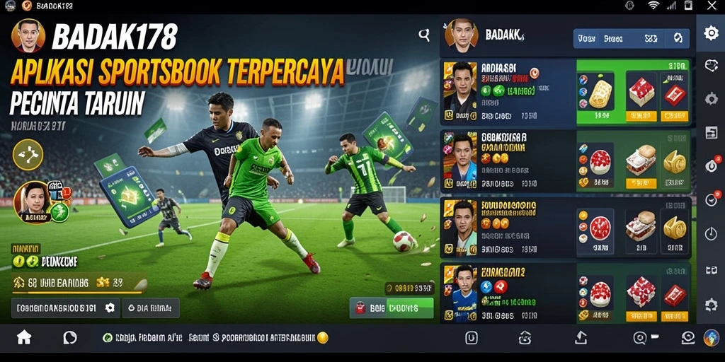 Tampilan gameplay seru dari aplikasi Sportsbook BADAK178.