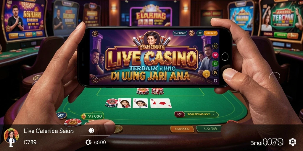 Screenshot C789 menunjukkan aksi seru di permainan Live Casino.
