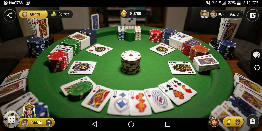 Tampilan gameplay Gaple yang seru dan interaktif