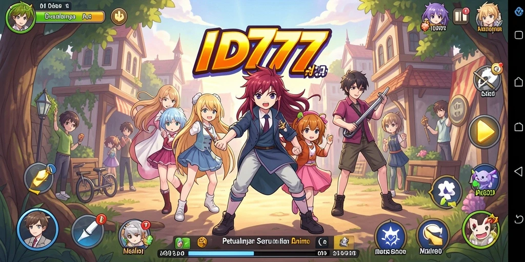 Gameplay ID777 menampilkan karakter anime yang unik dan grafis menarik.