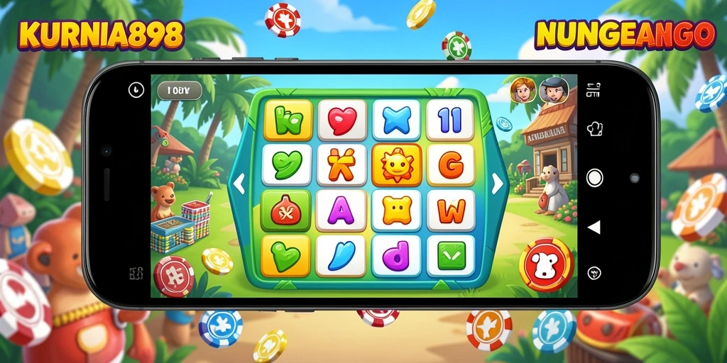 Tampilan gameplay seru dari KURNIA898 yang penuh warna.