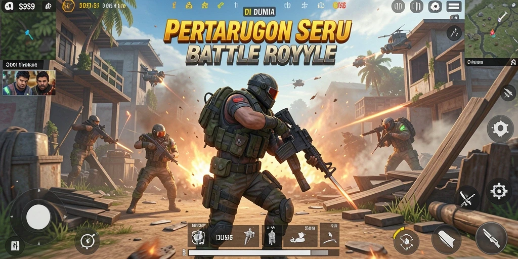 Tampilan gameplay <strong>S9S9</strong> yang intens dalam pertempuran Battle Royale.