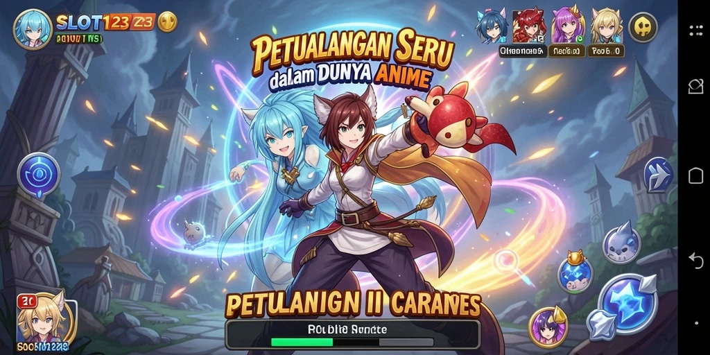 Tampilan screenshot SLOT123 menampilkan aksi seru dalam permainan Anime.