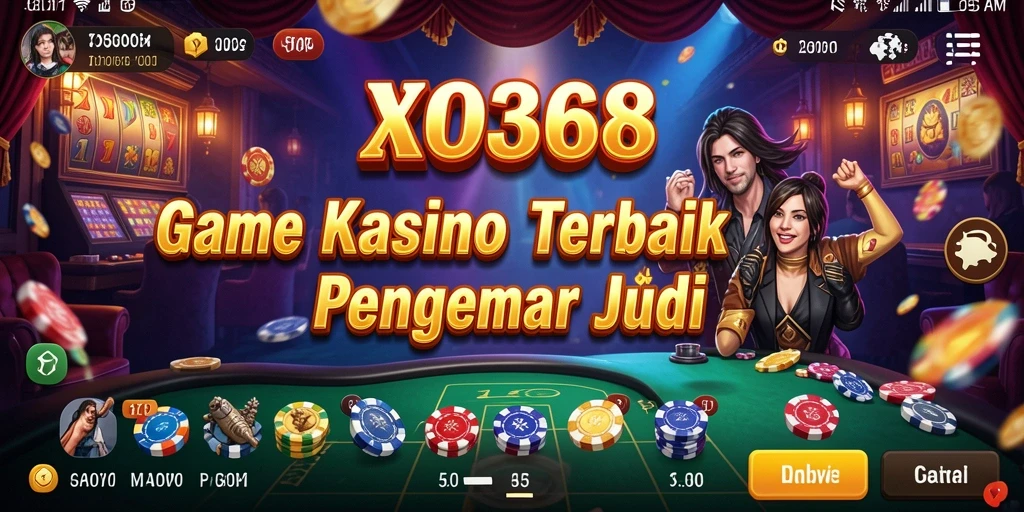 Screenshot gameplay XO368 menampilkan beragam permainan Kasino yang menarik.